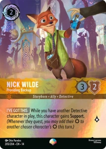 Disney Lorcana: Nick Wilde - Providing Backup (Epic) (14HPC)