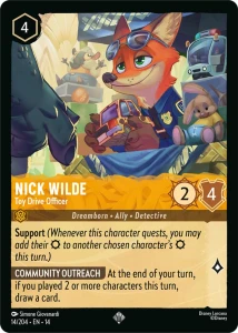 Disney Lorcana: Nick Wilde - Toy Drive Officer (14HPC)