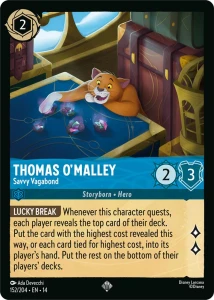 Disney Lorcana: Thomas O'Malley - Savvy Vagabond (14HPC)