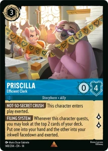 Disney Lorcana: Priscilla - Efficient Clerk (14HPC)