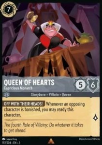 Disney Lorcana: Queen of Hearts - Capricious Monarch (2ROF)