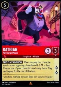 Disney Lorcana: Ratigan - Very Large Mouse (2ROF)