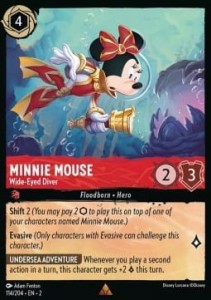 Disney Lorcana: Minnie Mouse - Wide-Eyed Diver (2ROF)