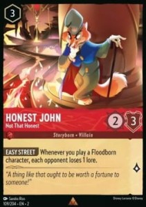 Disney Lorcana: Honest John - Not That Honest (2ROF)