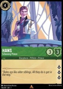 Disney Lorcana: Hans - Scheming Prince (1TFC)