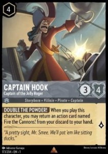 Disney Lorcana: Captain Hook - Captain of the Jolly Roger (1TFC)