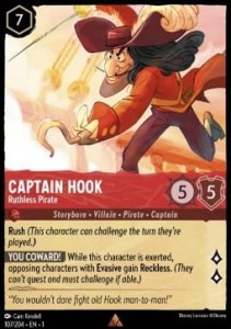 Disney Lorcana: Captain Hook - Ruthless Pirate (1TFC)