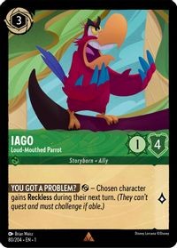 Disney Lorcana: Iago - Loud-Mouthed Parrot (1TFC)