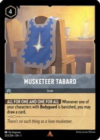 Disney Lorcana: Musketeer Tabard (1TFC)