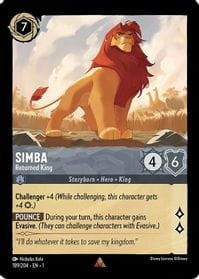 Disney Lorcana: Simba - Returned King (1TFC)