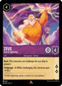 Disney Lorcana: Zeus - God of Lightning (1TFC)