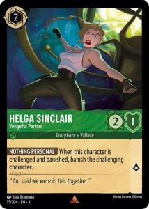 Disney Lorcana: Helga Sinclair - Vengeful Partner (3INK)