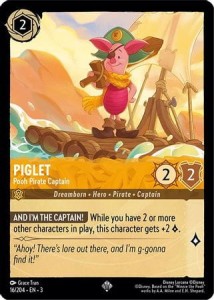 Disney Lorcana: Piglet - Pooh Pirate Captain (3INK)