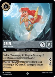 Disney Lorcana: Ariel - Sonic Warrior (4URS)