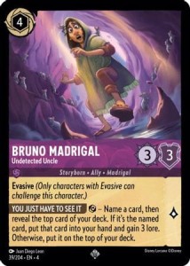 Disney Lorcana: Bruno Madrigal - Undetected Uncle (4URS)