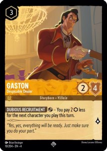 Disney Lorcana: Gaston - Despicable Dealer (4URS)