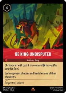 Disney Lorcana: Be King Undisputed (4URS)