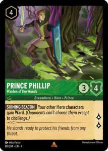 Disney Lorcana: Prince Phillip - Warden of the Woods (4URS)