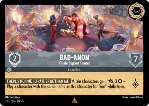Disney Lorcana: Bad-Anon - Villain Support Center (5SSK)