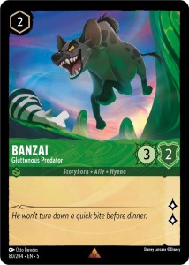 Disney Lorcana: Banzai - Gluttonous Predator (5SSK)