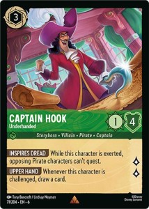 Disney Lorcana: Captain Hook - Underhanded (6AZS)