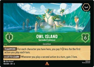Disney Lorcana: Owl Island - Secluded Entrance (6AZS)