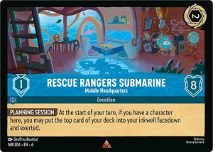 Disney Lorcana: Rescue Rangers Submarine - Mobile Headquarters (6AZS)
