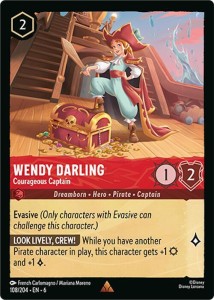 Disney Lorcana: Wendy Darling - Courageous Captain (6AZS)