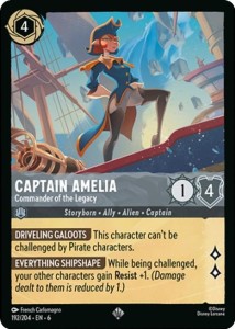 Disney Lorcana: Captain Amelia - Commander of the Legacy (6AZS)
