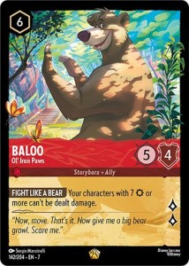 Disney Lorcana: Baloo - Ol' Iron Paws (7ARI)