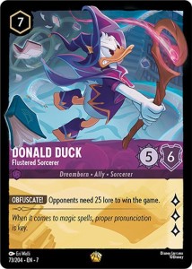 Disney Lorcana: Donald Duck - Flustered Sorcerer (7ARI)