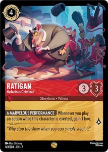 Disney Lorcana: Ratigan - Nefarious Criminal (7ARI)