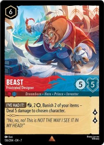 Disney Lorcana: Beast - Frustrated Designer (7ARI)