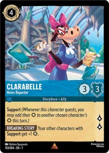 Disney Lorcana: Clarabelle - News Reporter (7ARI)