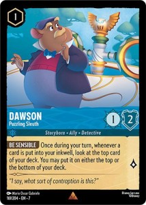 Disney Lorcana: Dawson - Puzzling Sleuth (7ARI)
