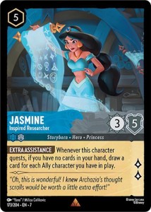 Disney Lorcana: Jasmine - Inspired Researcher (7ARI)