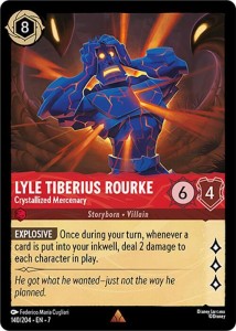 Disney Lorcana: Lyle Tiberius Rourke - Crystallized Mercenary (7ARI)