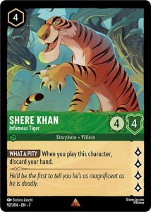 Disney Lorcana: Shere Khan - Infamous Tiger (7ARI)